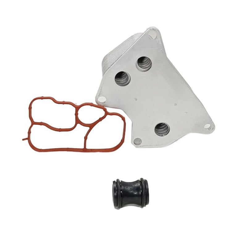 ThpeMakcr Engine Oil Cooler with Gasket Kit Replacement for Volkswagen Tiguan Passat #06K 117 021 B - Image 3